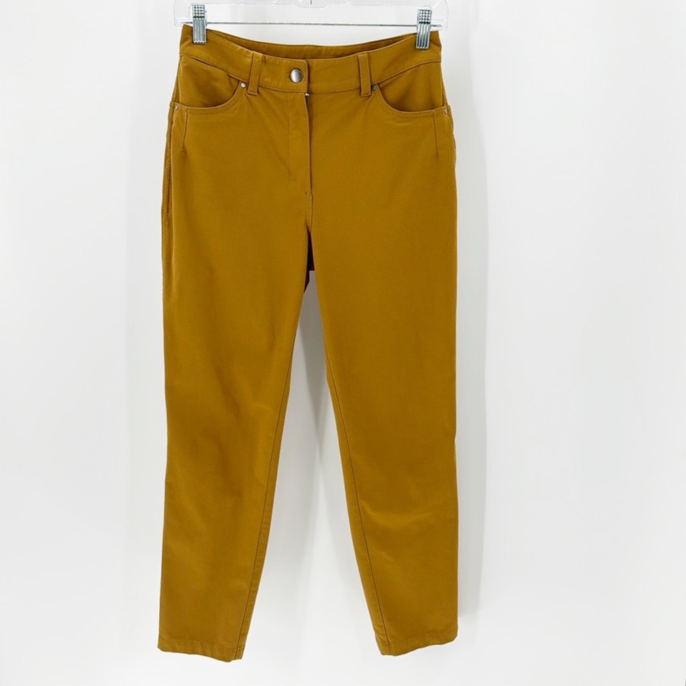 LULULEMON CITY SLEEK 5 POCKET PANT skinny gold  mustard golfing